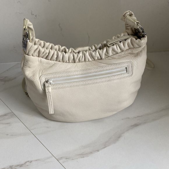 BRIGHTON Off-White Crossbody/Shoulder Leather Bag - Picture 8 of 16